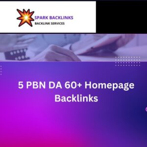 5 PBN DA 60+ Homepage Backlinks
